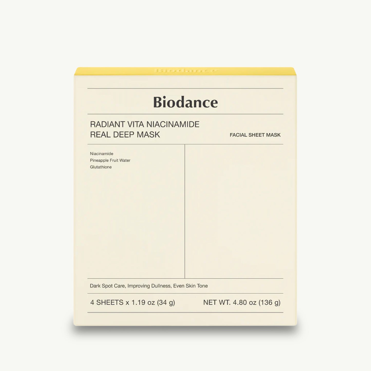 Radiant Vita Niacinamide Real Deep Mask 34g
