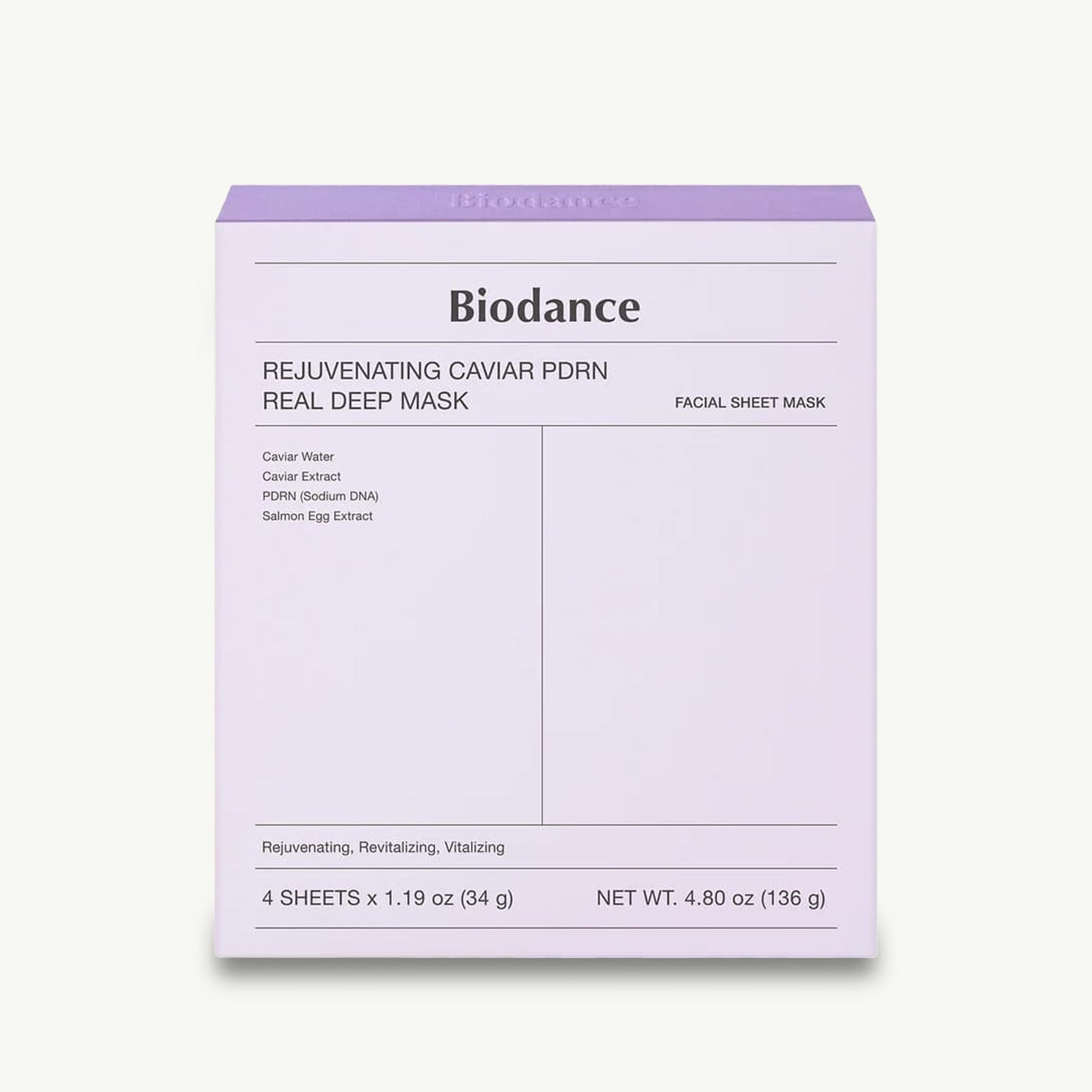 Rejuvenating Caviar PDRN Real Deep Mask